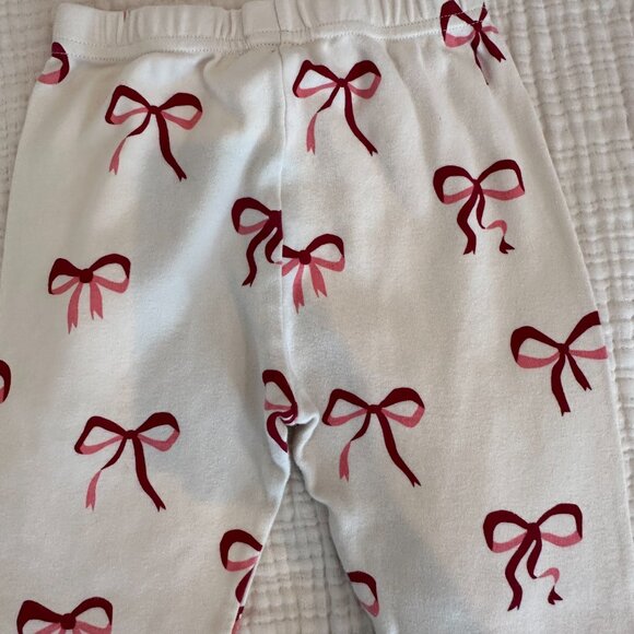 Sleepy Doe Girl's Size 7-8 Bow Print Cotton Jersey Pajama Set - Picture 12 of 14